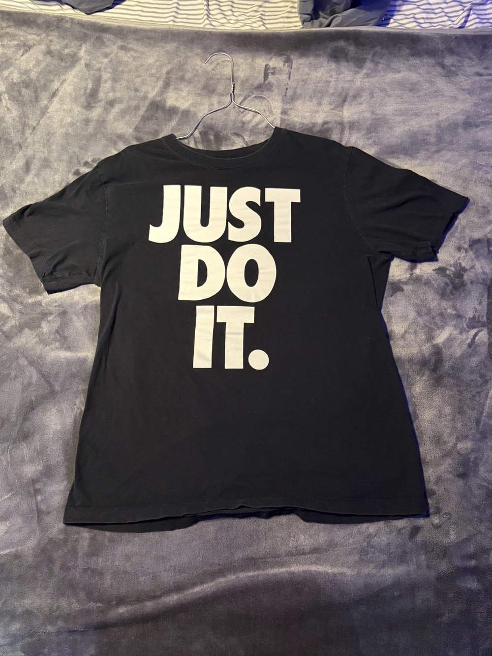 Nike Black Graphic 'JUST DO IT.' Short Sleeve Tee